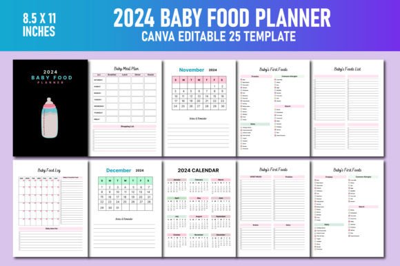 2024 Baby Food Journal Canva KDP: A Comprehensive Guide for Parents and Caregivers