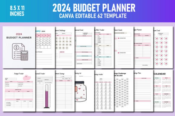 2024 Budget Planner Canva KDP: A Strategic Tool for Financial Control and Growth