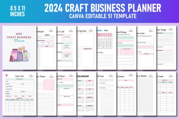 2024 Craft Business Planner Canva KDP