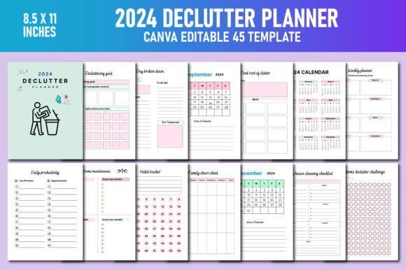 2024 Declutter Planner Canva KDP: A Practical Tool for Organizing Your Life