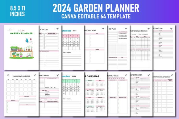 2024 Garden Planner Canva KDP: A Comprehensive Tool for Organizing Your Green Space