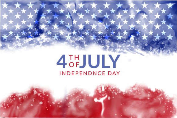 4th of July Watercolor American Flag: A Versatile and Patriotic Design Option
