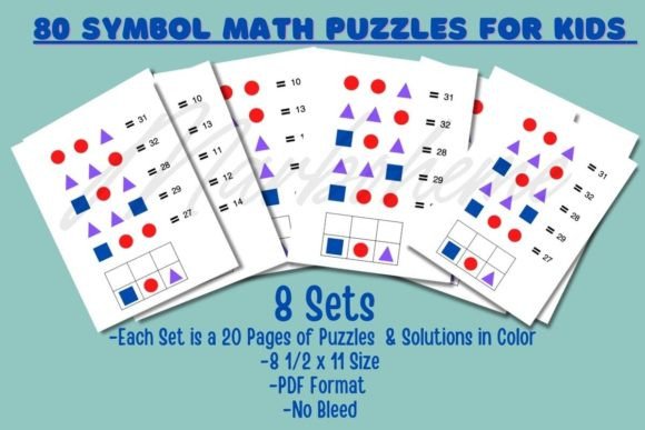 80 Kids Symbol Math Puzzles: A Creative Way to Build Math Skills
