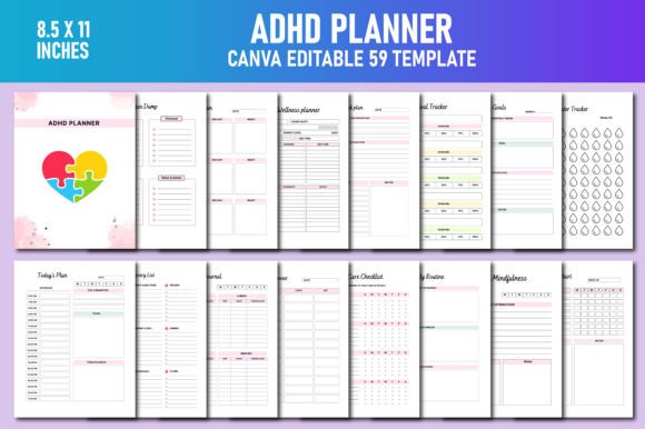 ADHD Planner Canva KDP: A Strategic Tool for Better Planning and Productivity