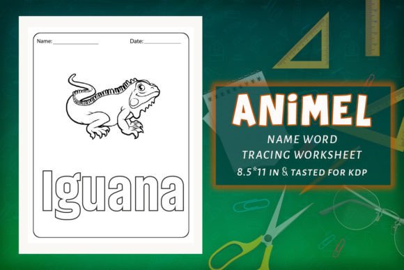 Animal Iguana Tracing KDP Worksheets: A Fun and Effective Way to Learn the Alphabet
