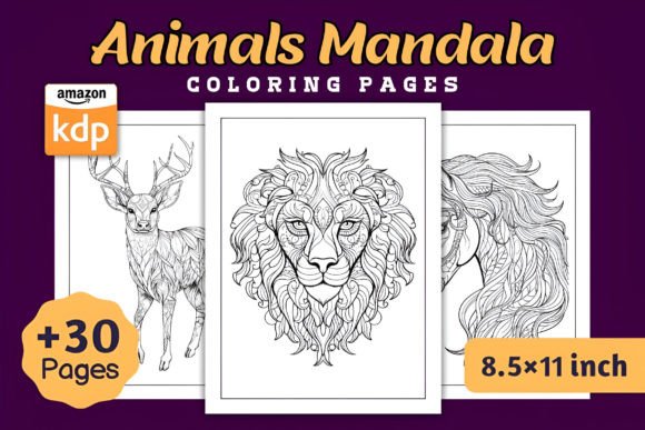 Animals Mandala Coloring Pages - KDP
