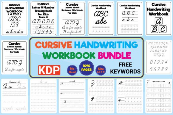 Cursive Handwriting Workbook Bundle KDP