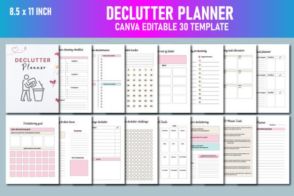 Declutter Planner Canva KDP: A Practical Tool for Organizing Your Life