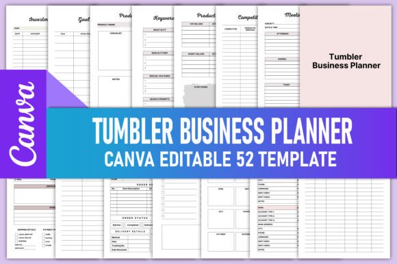 EditableTumbler Business Planner Canva: A Comprehensive Overview