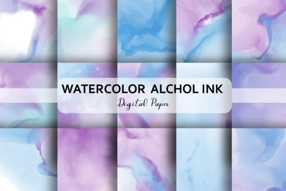 Luxury Ink Digital Papers Background