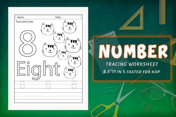 Math Number Tracing KDP Worksheets 08: A Perfect Tool for Early Learning