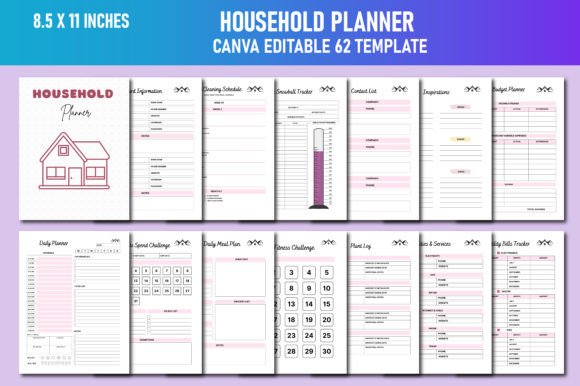 Maximize Productivity with Household Planner Canva KDP: A Comprehensive Guide