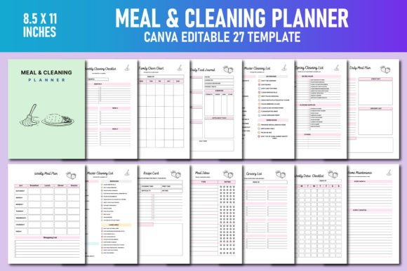 Meal Cleaning Planner Canva KDP: A Comprehensive Guide to Organizing Your Home and Kitchen