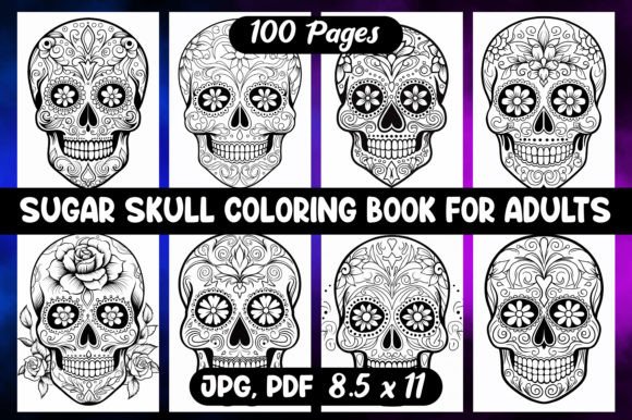 SUGAR SKULL COLORING BOOK for ADULTS 02