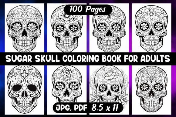 Sugar Skull Coloring Book for Adults 03
