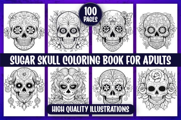 Sugar Skull Coloring Book for Adults